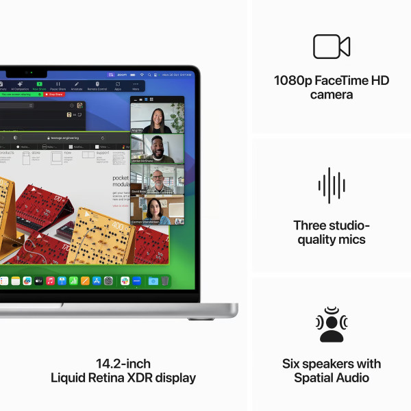 MacBook Pro M3 メモリ24GB/SSD1TB 14インチ 14.2 14-inch MacBook Pro: Apple M3 chip with 8 core CPU and
